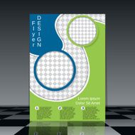 Brochure cover abstract design N18