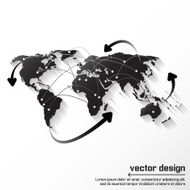 Vector world map connection N2