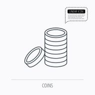 Coins icon Cash money sign N2
