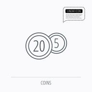 Coins icon Cash money sign N5