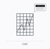 Chart icon Graph diagram sign N2