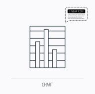 Chart icon Graph diagram sign N3