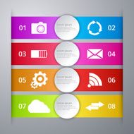 Vector illustration infographics eight options