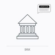 Bank icon Court house sign N2