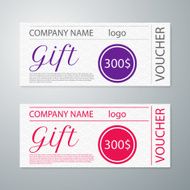 Vector illustration gift voucher template N2