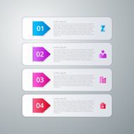 Vector illustration infographics four options N7