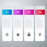 Vector illustration infographics four options N8