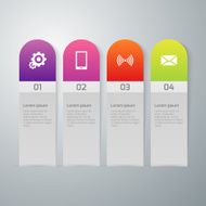 Vector illustration infographics four options N10