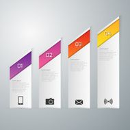 Vector illustration infographics four options N11