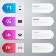 Vector illustration infographics four options N12