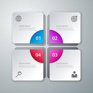 Vector illustration infographics four options N15