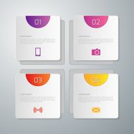 Vector illustration infographics four options N18