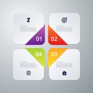 Vector illustration infographics four options N19