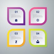 Vector illustration infographics four options N20