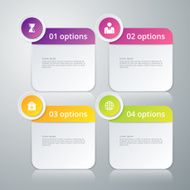 Vector illustration infographics four options N21