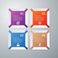 Vector illustration infographics four options N22