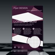 Brochure cover vector template N7