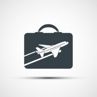 Plane on suitcase