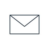 outline icon of mail