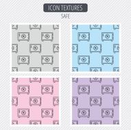Safe icon Money deposit sign N11