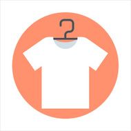 T-shirt flat style colorful vector icon for info graphics we