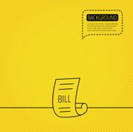 Bill icon Pay document sign N3