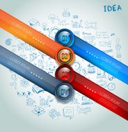 Infographics modern template to classify data and informations N4