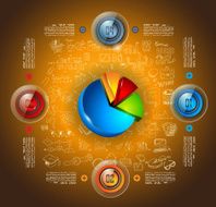 Infographic template for modern data visualization and ranking N31