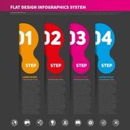 Abstract infographics design element template