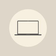 icon laptop in lap
