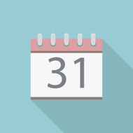 Flat Calendar Icon N2
