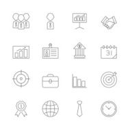 Business icons set N10