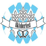 Beer oktoberfest line logo badge N2