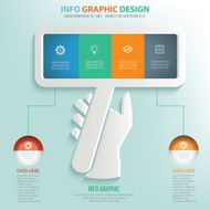 Info graphic design clean vector