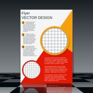 Brochure cover vector template N12