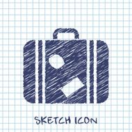 Luggage vector icon N7