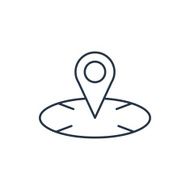 Map pointer outline icon N2