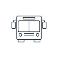 Bus outline icon