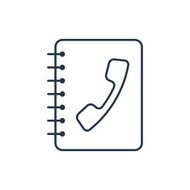 address book outline icon N2