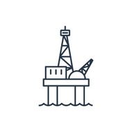 Oil platform outline icon N2