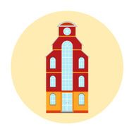 Building housw vector icon City urban architecture for business N6
