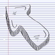 Simple doodle of an arrow N3