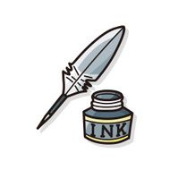 writing ink doodle