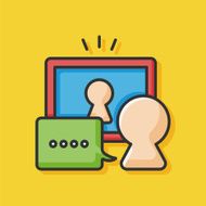 office conversation icon N2