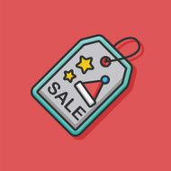 christmas sale tag icon