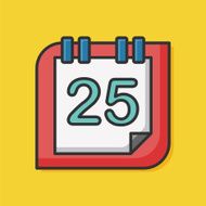Christmas calendar icon