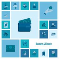 business and finance icon set N109