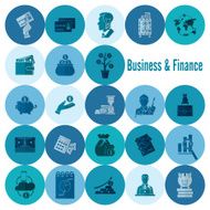 business and finance icon set N112