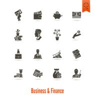 business and finance icon set N119