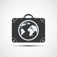 Vector icons travel suitcases N2